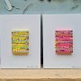 Coloured lines 25,26 (SOLD) 2024, 20x15, Acryl-Lack auf LW,  € 79